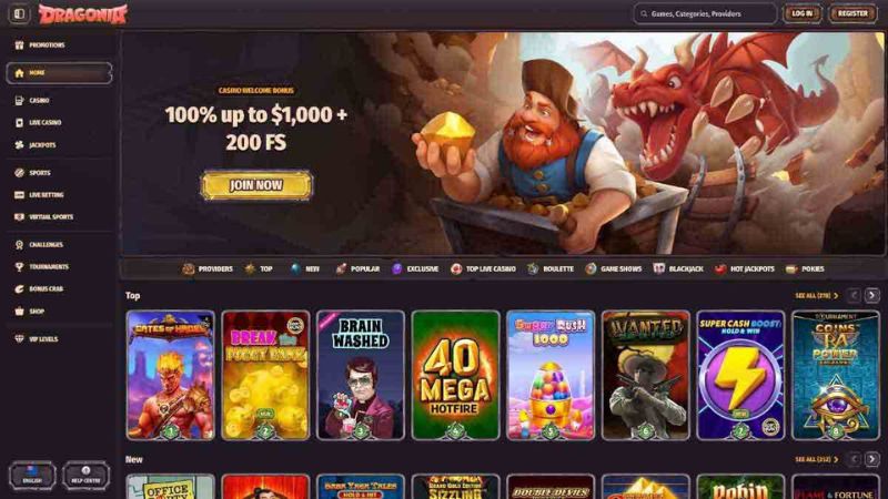 Dragonia Casino NZ Fantasy Theme